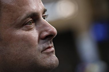 Brüksel, Belçika. 28 Mayıs 2019. Lüksemburg Başbakanı Xavier Bettel, Avrupa Birliği (Ab) zirvesi için Avrupa Birliği Genel Merkezi'ne geldi.