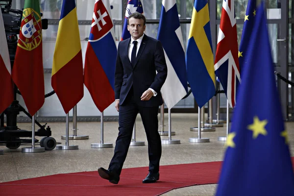 欧盟国家元首或政府首脑会议在布鲁塞尔举行 — 图库照片