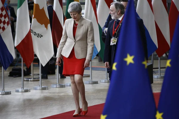 EU-toppmöten med stats-och regeringscheferna i Bryssel — Stockfoto