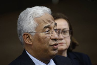 Brüksel, Belçika. 28 Mayıs 2019. Portekiz Başbakanı Antonio Costa, Avrupa Birliği (Ab) zirvesi için Avrupa Birliği Genel Merkezi'ne geldi.