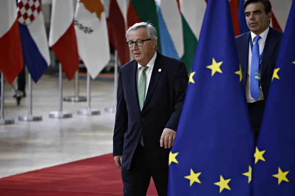 Брюссель Бельгія Травня 2019 Президент Європейської Комісії Жан Клод Юнкер — стокове фото