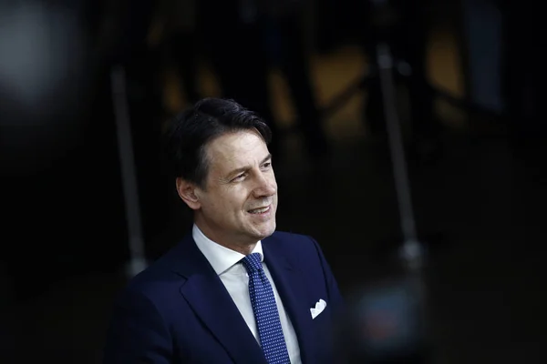 Brussels Belgium 28Th May 2019 Italian Prime Minister Giuseppe Conte — Stock Photo, Image