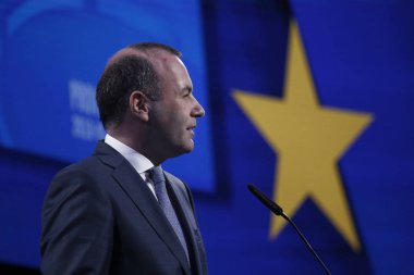 Avrupa Birliği Parlamentosu'nda Seçim Gecesi. Brüksel, Belçika