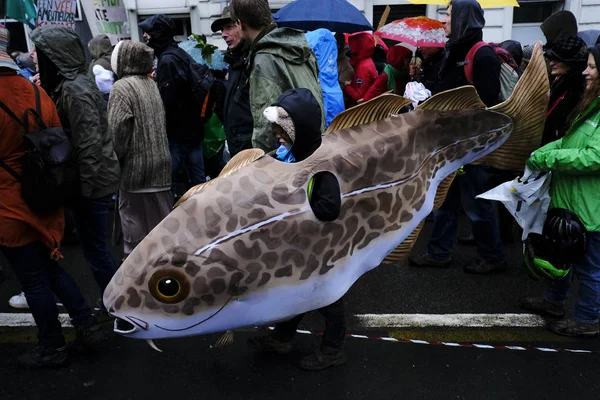 Protest for the climate in Brussels, Belgium — Stock Photo, Image