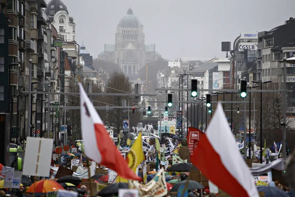 Protesta por el clima en Bruselas, Bélgica —  Fotos de Stock