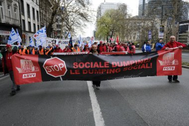 Ulaştırma Sektörü Tr'nin Avrupalı temsilcilerinin protesto mitingi