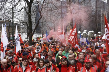 Ulaştırma Sektörü Tr'nin Avrupalı temsilcilerinin protesto mitingi