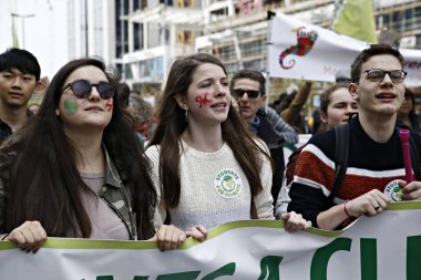'İklim için Rise' gösterisi Brüksel, Belçika