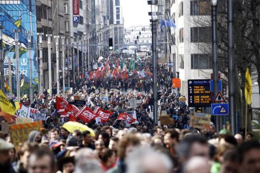 'İklim için Rise' gösterisi Brüksel, Belçika