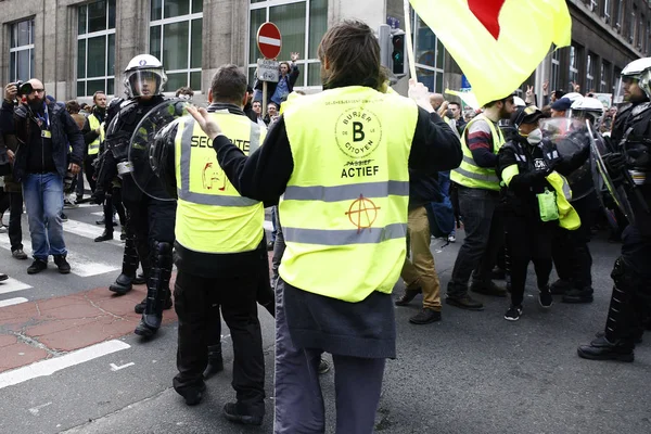 Διαδήλωση «άνοδος για το κλίμα» Βρυξέλλες, Βέλγιο — Φωτογραφία Αρχείου
