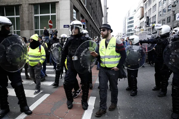 Demonstracja "wzrost klimatu" Bruksela, Belgia — Zdjęcie stockowe