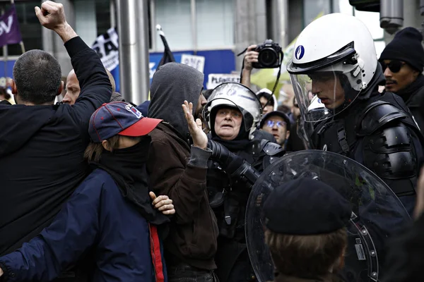 Demonstracja "wzrost klimatu" Bruksela, Belgia — Zdjęcie stockowe