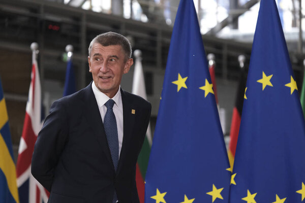 Brussels, Belgium. 30th Jun. 2019. Prime Minister of Czech, Andrej Babis  arrives to attend in  EU leaders summit.