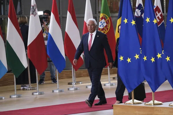 Брюссель Бельгія Jun 2019 Прем Міністр Португалії Антоніо Коста Прибув — стокове фото