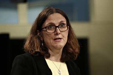 AB Komiseri Cecilia Malmstrom'dan ABD basın toplantısı 