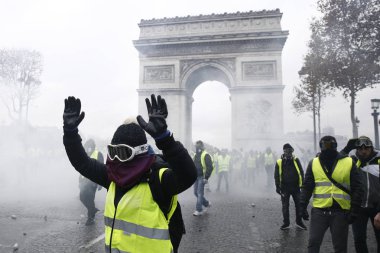 Paris'te Sarı Yelekler Protesto, Fransa