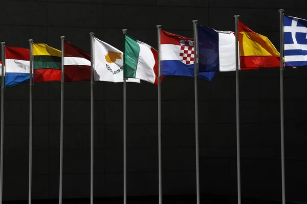 Vergadering van de Eurogroep, Luxemburg — Stockfoto