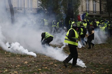 Paris'te Sarı Yelekler Protesto, Fransa