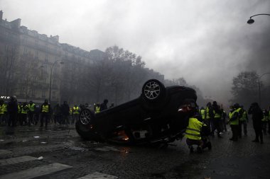Paris'te Sarı Yelekler Protesto, Fransa
