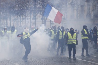 Paris'te Sarı Yelekler Protesto, Fransa