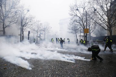 Paris'te Sarı Yelekler Protesto, Fransa