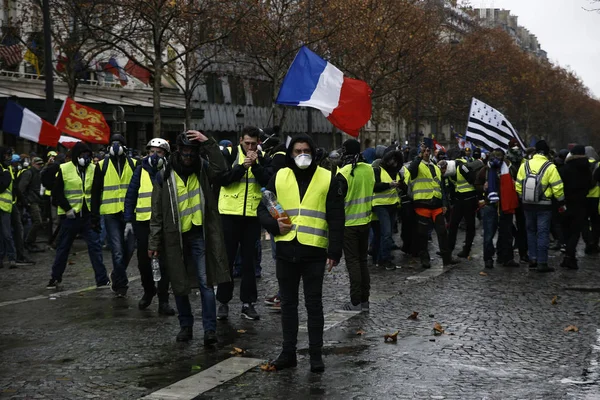 フランス・パリで黄色いベスト抗議 — ストック写真