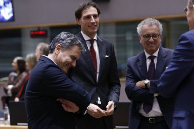 Eurogroup maliye bakanları Brüksel'de bir araya geldi, Belçika