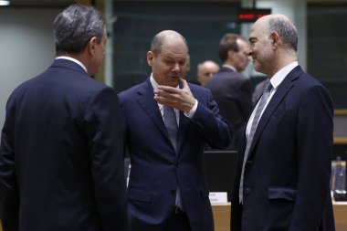 Eurogroup maliye bakanları Brüksel'de bir araya geldi, Belçika