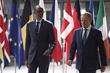 Ruanda Başkanı Paul Kagame, Brüksel
