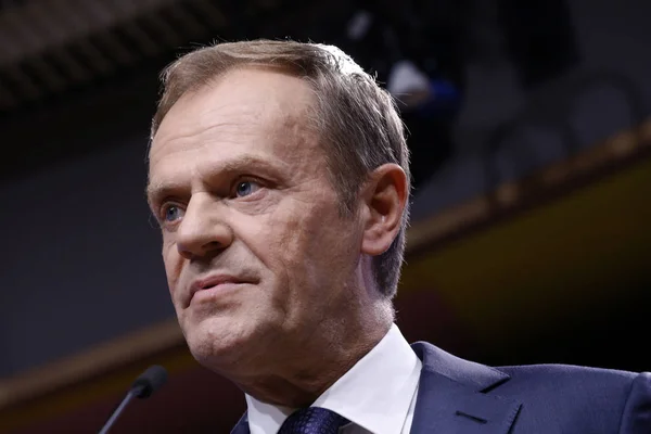 Donald Tusk, Presidente del Consejo Europeo y de Irlanda — Foto de Stock