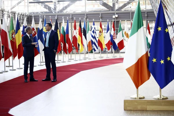 Ο Πρωθυπουργός της Ιρλανδίας Λίο Βαρντκάρ στις Βρυξέλλες — Φωτογραφία Αρχείου
