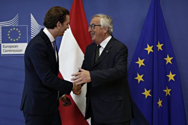 Avusturya Başbakanı Sebastian Kurz Brussel'de