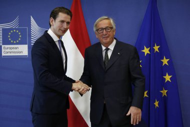 Avusturya Başbakanı Sebastian Kurz Brussel'de