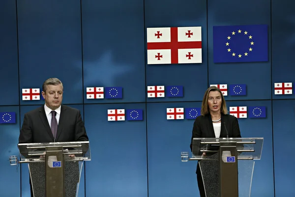 Belgie-EU-Gruzie-diplomacie-politika — Stock fotografie