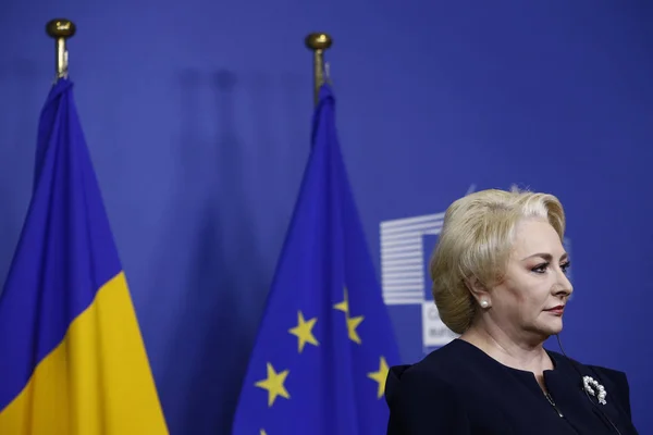 Прем'єр-міністр Румунії Віоріка Танцюваліла на європейському commissi — стокове фото