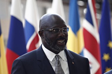 Liberya Başkanı George Weah , Brüksel