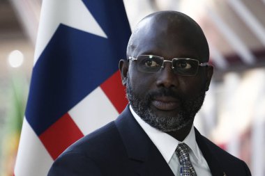 Liberya Başkanı George Weah , Brüksel