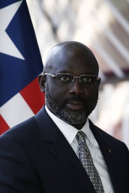 Liberya Başkanı George Weah , Brüksel