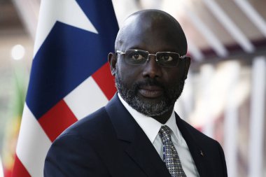 Liberya Başkanı George Weah , Brüksel