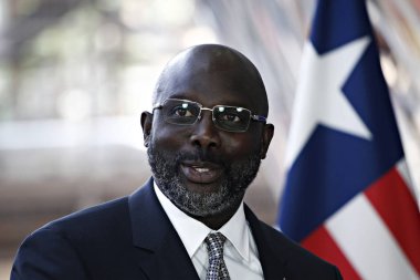 Liberya Başkanı George Weah , Brüksel