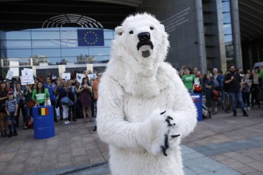 İklim değişikliği ile ilgili eylem. Brüksel, Belçika