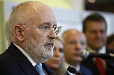 Frans Timmermans'ın Ortak Aday olarak annoucement'ı 
