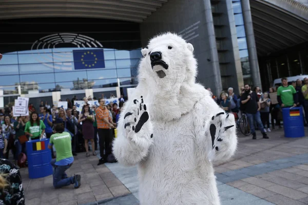 Action on climate change. Brussels, Belgium — Stock Photo, Image