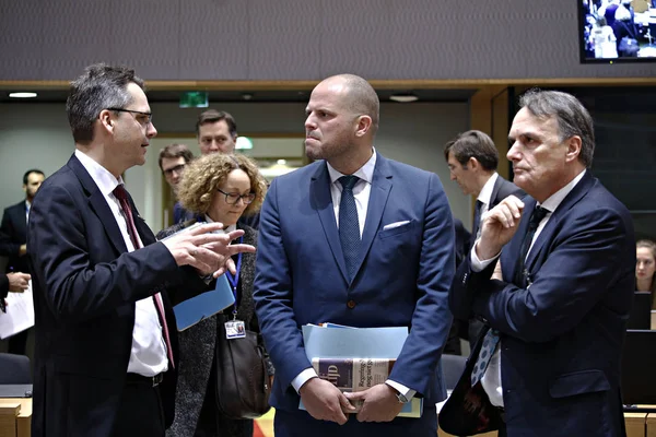 Consejo de Justicia y Asuntos de Interior de la UE en Bruselas, Bélgica . — Foto de Stock