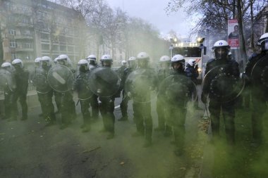 Brüksel'de Sarı Yelekler Protestosu