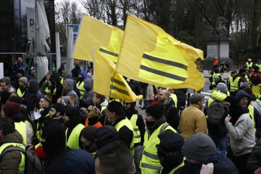 Brüksel'de Sarı Yelekler Protestosu