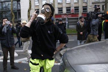 Brüksel'de Sarı Yelekler Protestosu