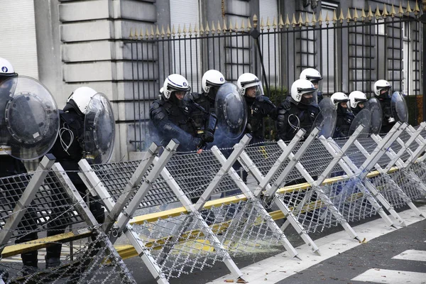 Protesta de chalecos amarillos en Bruselas — Foto de Stock