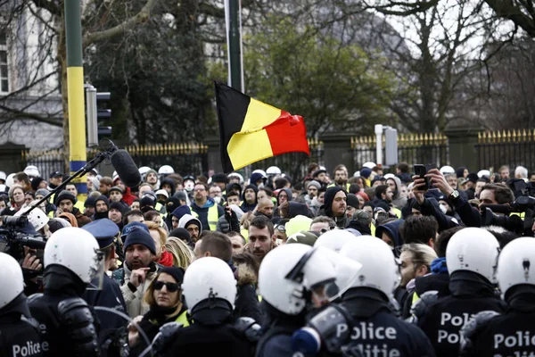 Brüksel'de Sarı Yelekler Protestosu