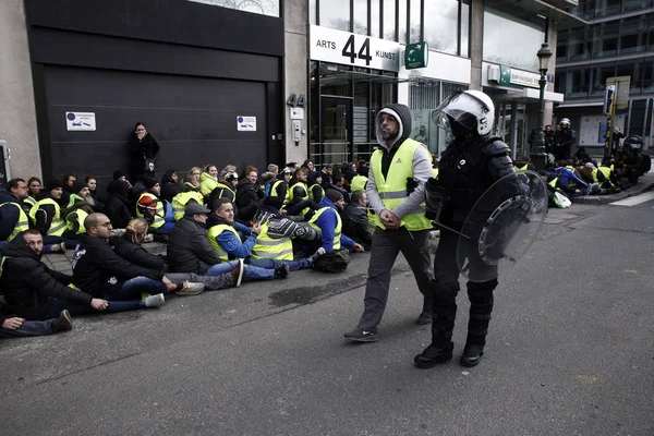 Brüksel'de Sarı Yelekler Protestosu
